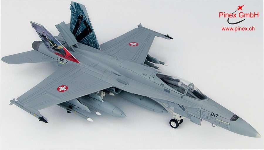 Bild von Staffel 17 F/A-18 Hornet Metallmodell 1:72. Sonderlackierung Fliegerstaffel 17 Hobby Master HA3599